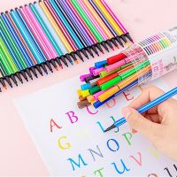 ปากกาสีน้ำซักได้หลากสีชุดปากกาสีเครื่องเขียนภาพวาดสำหรับเด็ก (สุ่มสีบรรจุภัณฑ์)