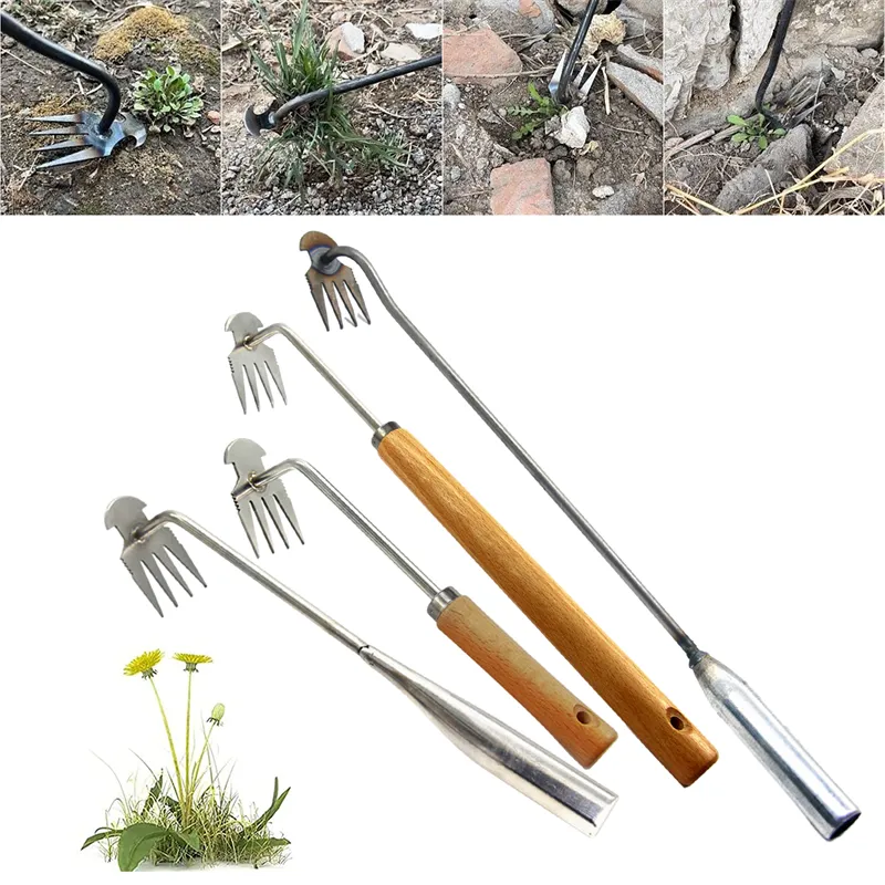 New Weeding Artifact Uprooting Weeding Tool, 16 Weed Puller, 10 Teeth  Manganese Steel Forged Hand Weeder, Dual Purpose Hand Remover for Garden  Yard