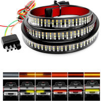 1.21.5M ไฟเลี้ยวเบรครถยนต์สัญญาณไฟเตือน LED รถ Tailgate Light Strip ไฟท้ายด้านหลังวิ่งย้อนกลับไฟแฟลชคู่