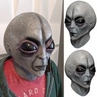 【CW】 UFO Alien Skull Mask Cosplay Horror Latex Masks Helmet Party Costume Props New 2021