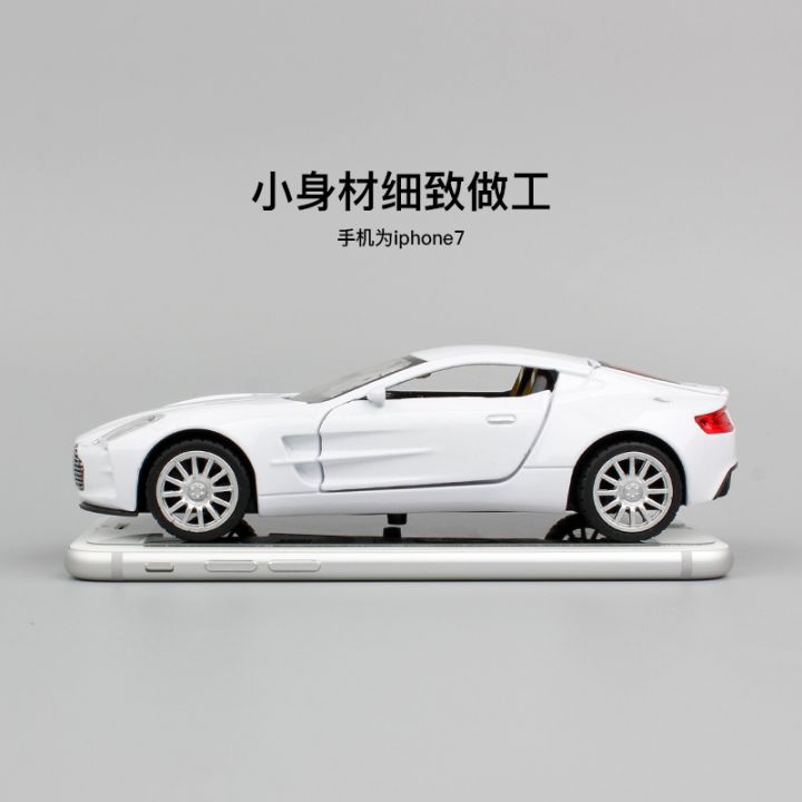 1-32-aston-martin-one-77-metal-toy-cars-diecast-scale-model-kids-present-with-pull-back-function-music-light-openable-door