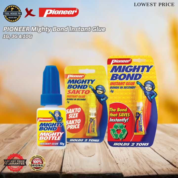 PIONEER Mighty Bond Instant Glue 1G, 3G & 10G | Lazada PH