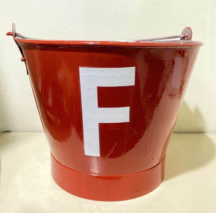 METAL FIRE BUCKET SAND BUCKET FIRE PROTECTION Lazada