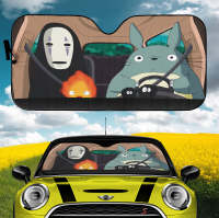 Totoro และ No Face Ghibli Car Auto Sunshades