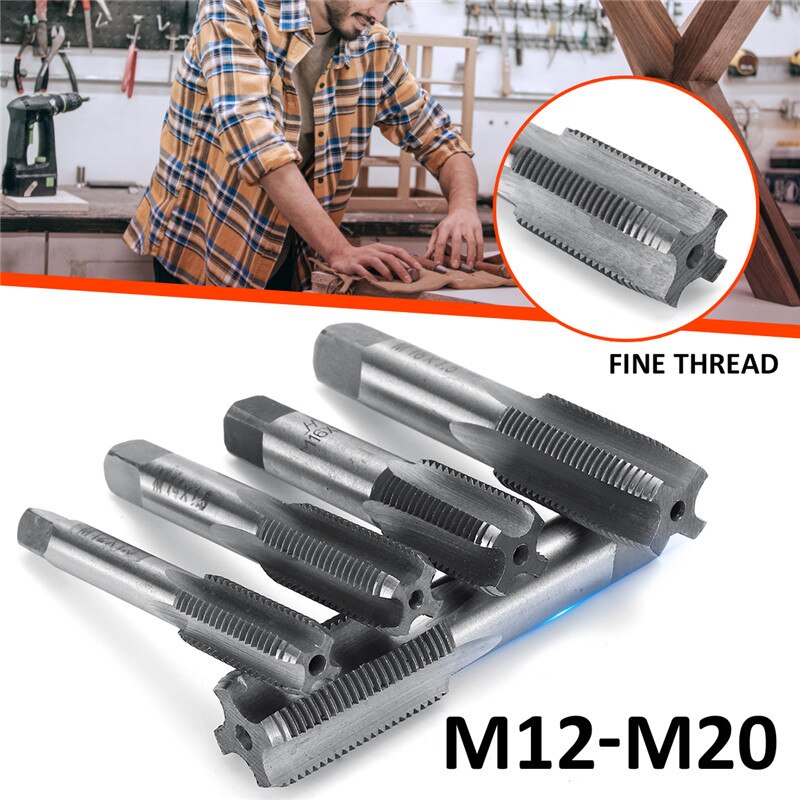 M20 Right Hand Thread Cutter 1.5mm Hand/Machine Taps g HSS Metric Tap Set M12 