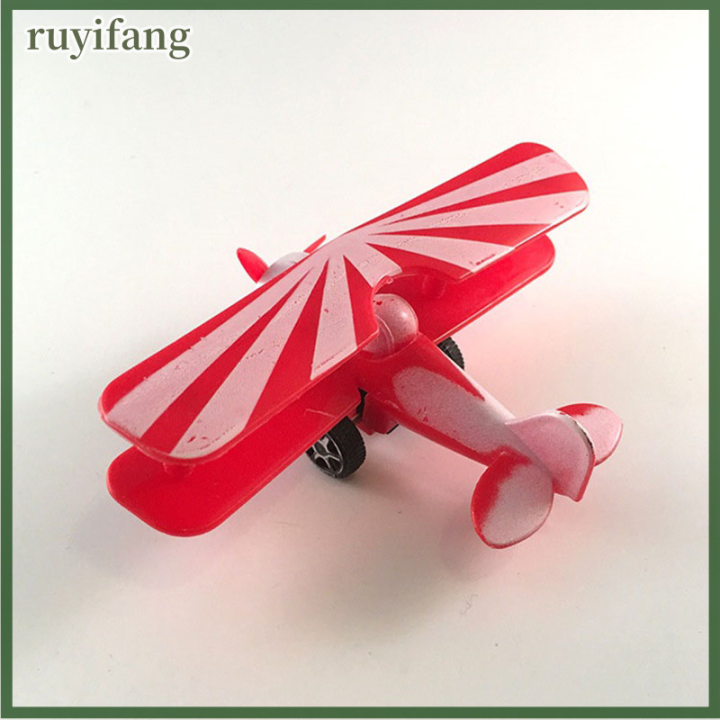 ruyifang-mini-vintage-เครื่องบินพลาสติกรุ่นเครื่องบินเครื่องร่อนเครื่องบินเครื่องบินรุ่นเด็กของเล่น