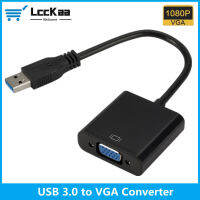 LccKaa USB 3.0ถึง VGA Adapter การ์ดแสดงผลภายนอก Multi Display Converter สำหรับ Win 7810เดสก์ท็อปแล็ปท็อป PC Projector Monitor