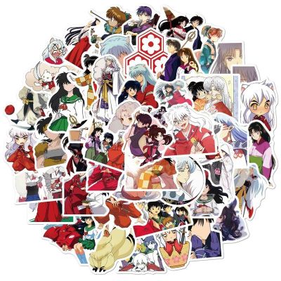 สติ๊กเกอร์พีวีซี Inuyasha 50 ชิ้น / ชุดสําหรับกระเป๋าเดินทางแล็ปท็อปสเก็ตบอร์ด