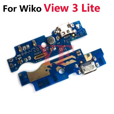 ของแท้สำหรับ Wiko Wiko Lite Wim 2 View 3 4 Lite Wiew Prime XL HS3เครื่องชาร์จ USB สายแพชาร์จพอร์ตบอร์ดเชื่อมต่อสายเคเบิลงอได้