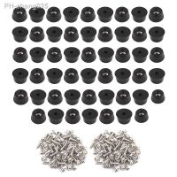 52PCS Rubber Feet for Cutting Board (0.31x0.59Inch) Anti Scratch Rubber Cutting Board Feet for Chairs Other Furniture