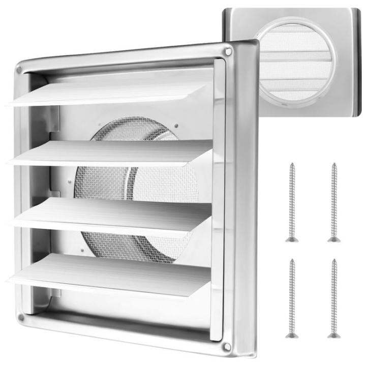 GUFUZI 4inch Dryer Vent Cover with Mesh Screen 304 Stainless Steel