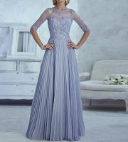 【YF】 2022 Elegant Mother of the Bride Dresses Half Sleeve Appliques Fashion Custom made Women A line Wedding Party Dress