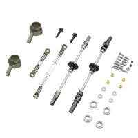 Metal Steel Gear Front &amp; Rear Axle Bridge Steering Cup Kit for WPL C14 C24 C24-1 C34 1/16 RC Car Upgrade Parts