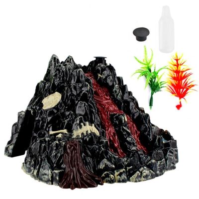 【CW】 Volcano Eruption Simulation Sound Light Spray Children Model Toy Desktop Ornament Kids Educational Toys for Children Gifts