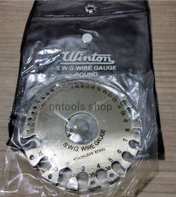 จานวัดขนาดลวด ยี่ห้อ WINTON มาตรฐาน SWG WIRE GAUGE สินค้าพร้อมส่ง