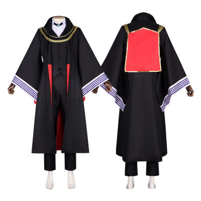Elias Ainsworth Cosplay Anime The Ancient Magus Bride Costume Black Trench Uniform Headgear Magic Teacher Halloween Party Outfit