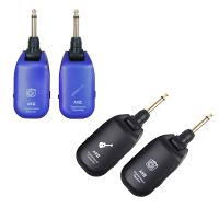 Wireless Guitar System 2.4G Rechargeable 4 Channels Guitar Transmitter Receiver for Electric Guitar Bass