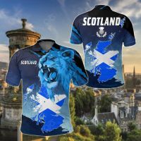 Lion and Map Scotland Unisex Adult Polo Shirtsize：XS-6XLNew product