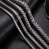 【CW】2.5/3/4/6/8MM Link Necklace 304 Stainless SteelMen Colar Masculino Cuba Male Long Curb Double Chain Necklaces