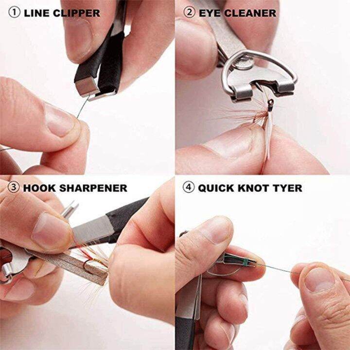 fishing-quick-knot-tying-tools-4-in-1-mono-line-clipper-combo-รวมถึง-fly-line-clippers-hook-amp-sharpener-hook-eye-needle