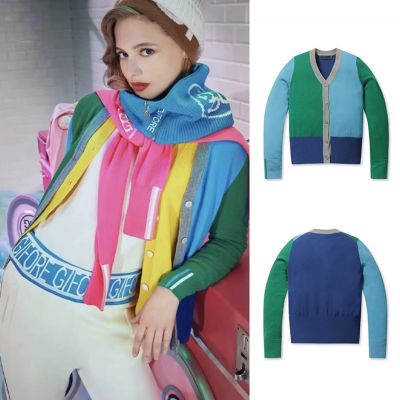 [COD] Korean single golf ladies knitted thickened fashion all-match autumn cardigan sweater sports warm