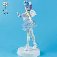 ตุ๊กตาโมเดลสะสม MLS PVC 16ซม. เทวดา Rem ใหม่: ไม่มีการเริ่มต้นชีวิตในโลกอื่นตุ๊กตาขยับแขนขาได้ปิศาจ