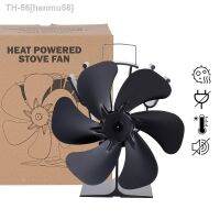 ☁✥ hanmu56 Calor alimentado Lareira Fan 6-Blade Fogão Log queimador de madeira Silencioso Eco Interior Ventilação Casa Quente Eficiente Distribuição calor