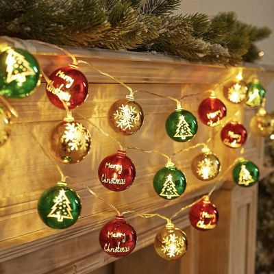 1Set LED String Light Outdoor For Christmas String Lights For Holiday Lighting Decor Hanging Decor A