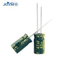 20pcs/lot 63V 47uf 6x11mm 8x12mm High Frequency Low ESR / Impedance Aluminum Electrolytic Capacitor 47uf 63V 20