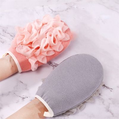 【CC】 Cleaning Shower Scrubber Exfoliating Gloves Sponge