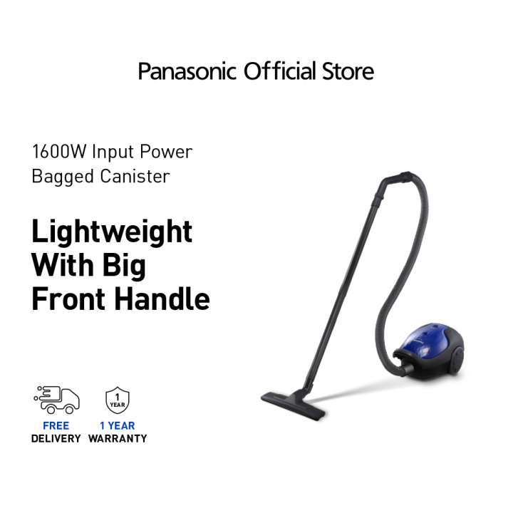 PANASONIC MCCG371 Bagged Vacuum Cleaner 1600W MCCG371AV47 Lightweight