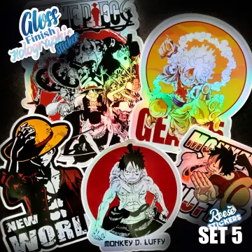 Monkey D. Luffy One Piece and Naruto Weatherproof Anime Sticker 6 Car  Decal