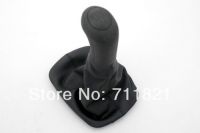 Gear Knob &amp; Shift Boot Black For Skoda Fabia MK2