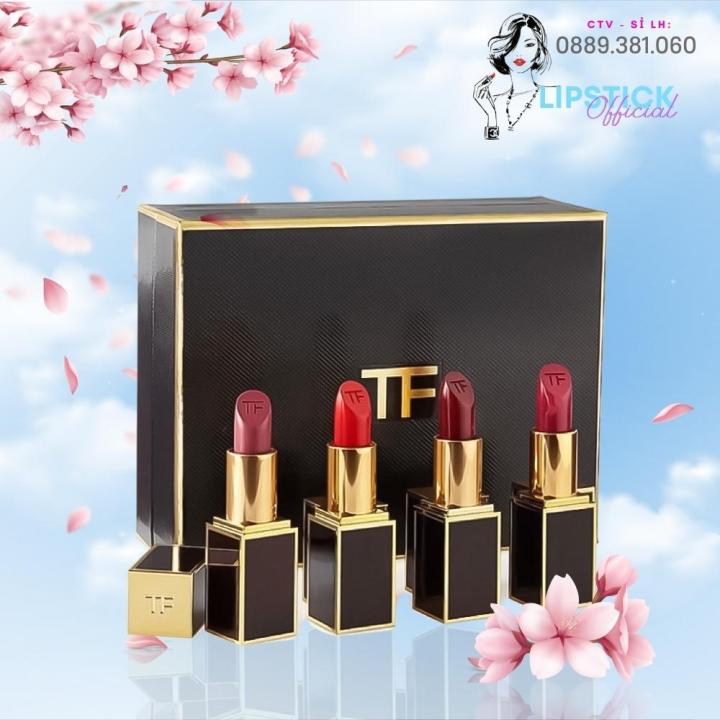 TOMFORD] Son Tomford Lip Color Matte, Tom Ford Lipstick Ruby Rush 07 Vỏ Đen  Hàng Chính Hãng Có Bill Full Size 