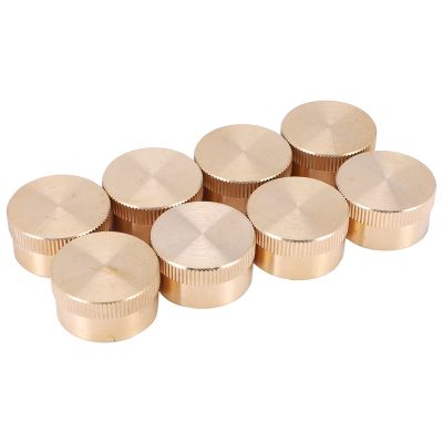 8PCS Solid Brass Propane Bottle Caps Suitable for All 1LB Gas Refill Tank Cylinder Sealed Protect Cap for Outdoor Stove