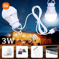 【CC】✽  XIAOMI USB Rechargeable Bulb Camping Lanterns Small Book Lamp Emergency Night Tent