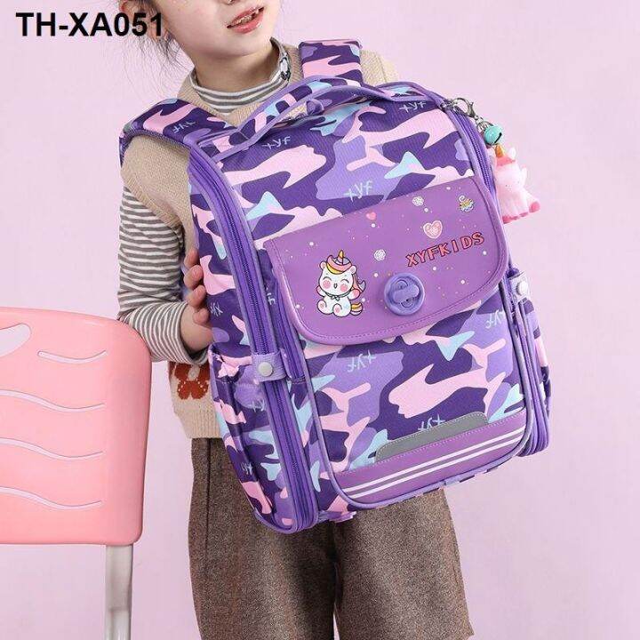 2023-new-childrens-schoolbag-primary-school-students-first-second-third-fourth-fifth-and-sixth-grade-girls-foreign-style-three-dimensional-spine-protection-backpack