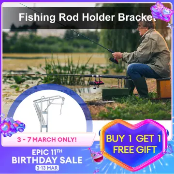 1.5M 1.7M 2.1M 2.4M Fishing Rod Holder for Ground Fish Pole Stand Bracket  Support Fishing Rod Racks Shore Fishing Accessories