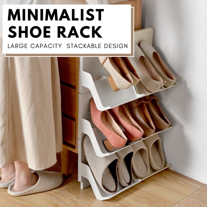 1pc Simple Household Shoe Rack For Bedroom Entryway, Minimalist