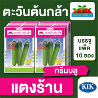 ผักซอง ตะวันต้นกล้า SP แตงร้าน กรีนบลู บรรจุแพคล่ะ 10 ซอง ราคา 64 บาท