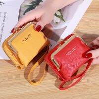 Dompet koin wanita PU dompet kulit Mini wanita dompet koin bermerek desainer