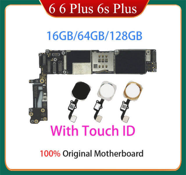 Original Unlocked Motherboard Factory Clean Free iCloud For iphone 6 6