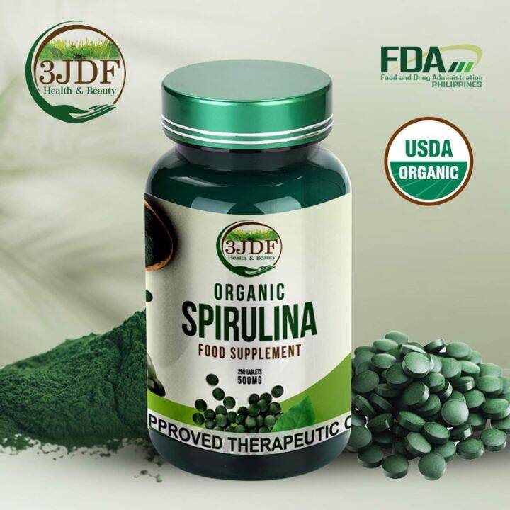 Spirulina 500mg 250 Tablets Australian Certified Organic Lazada PH