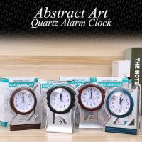 นาฬิกาปลุกตั้งโต๊ะ Abstract Art Quartz Alarm Clock (สีน้ำเงิน)