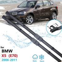 ไม้เช็ดรถใบมีดสำหรับ BMW X5 E70 2006 2007 2008 2009 2010 2011สติ๊กเกอร์ตกแต่งรถยนต์ที่ปัดน้ำฝนกระจกหน้า