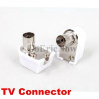 1pcs RF Coaxial Male/Female Right Angle TV Aerial Connector Plug 90 Degrees Digital Coax Adapter