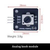 WAVGAT โมดูลตัวเข้ารหัสแบบหมุนสำหรับการพัฒนาเซ็นเซอร์อิฐ Arduino EC11ฝาครอบโพเทนชิโอมิเตอร์แบบหมุนเสียง