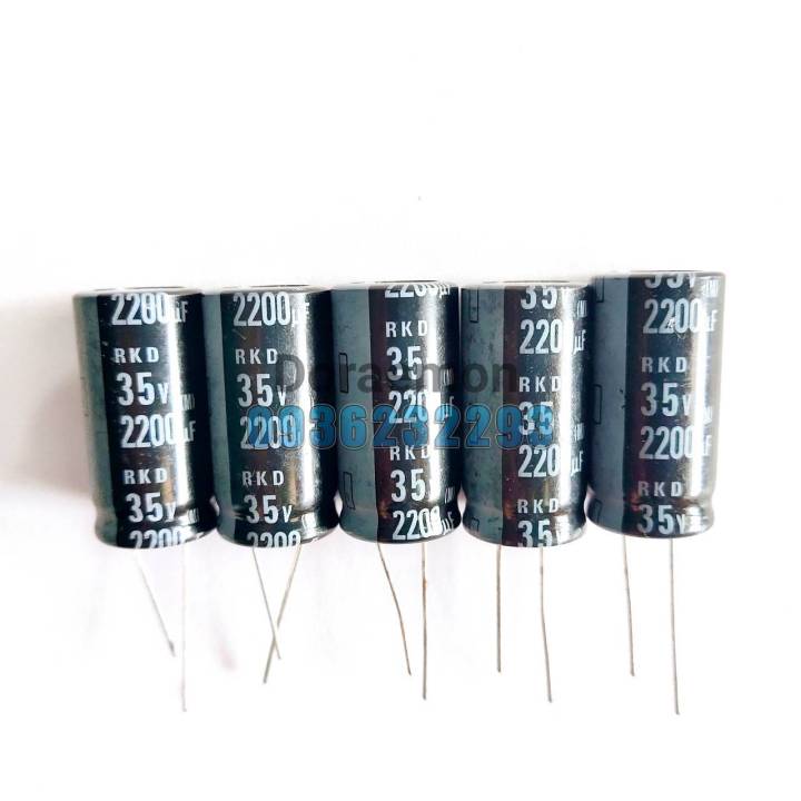 capacitor-electrolyte-คาปาซิเตอร์-2200uf-35v-ตัวเก็บประจุ-อิเล็กโทรไลต