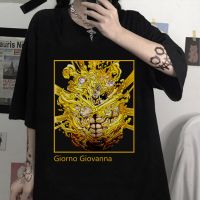 Giorno Giovanna Print Men Tshirt Hop Tees Jojos Bizarre Adventure Clothes