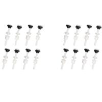 16 Pack Toilet Tank Plastic Bolts M10 Tank To Bowl Bathroom Toilet Repair Kits Screws And Seal Set Pan Head Bolts